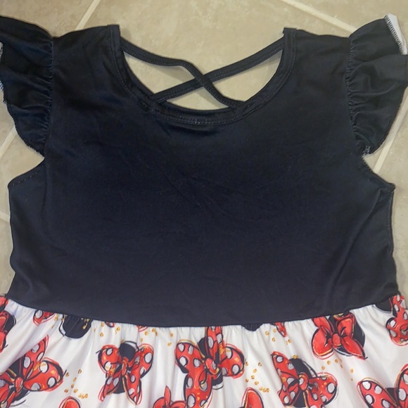Minnie bow flutter sleeve twirl dress - Picture 4 of 4